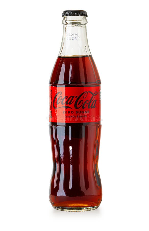 Classic Bottle of Coca-Cola Isolated on White Editorial Photo - Image ...