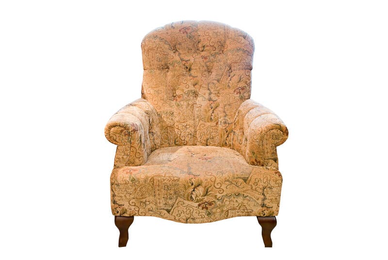 Classic brown armchair stock photo. Image of design, brown 8329978