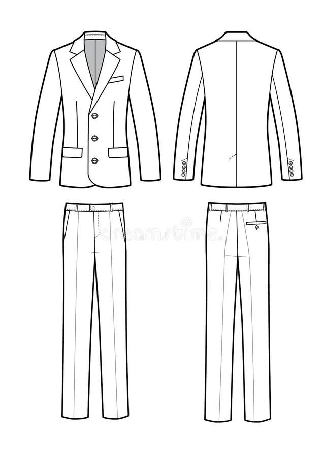 Classic Business Fitted Suit for Men. Jacket and Trousers. Uniform