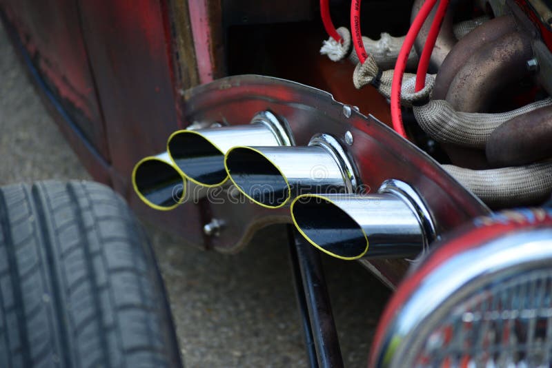 Car Exhaust Manifold Header Stock Photo Image of metal, sport 58491648