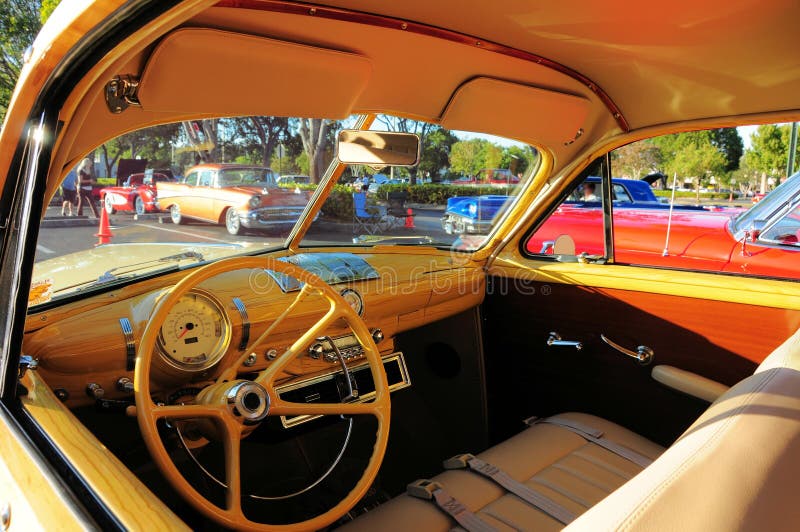 Classic Car Interior Stock Image Image Of Pretty Autos 83256649