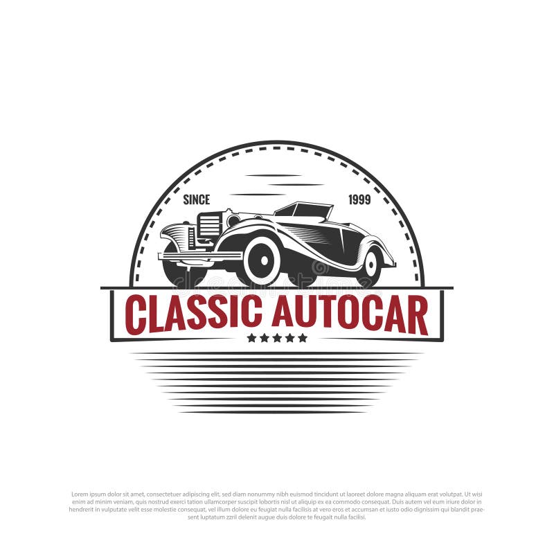 Classic Car Restoration Logo Design, Car Restoration Logo Image Stock ...