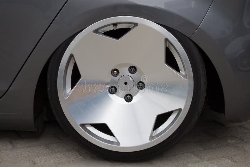 Classic Car with Low Ground Clearance Stock Photo Image of