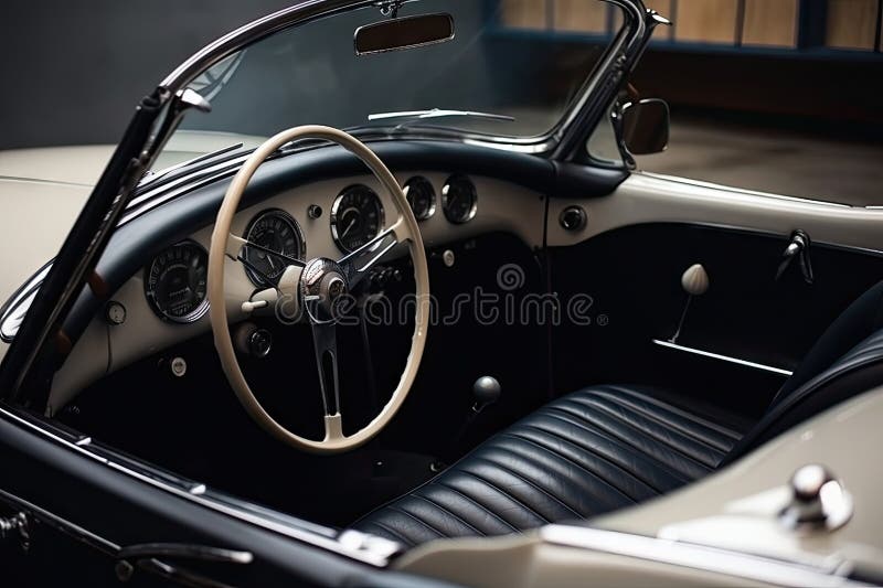 Classic Car, with Modern Interior and Sleek Design Elements, for Stylish Driving Experience