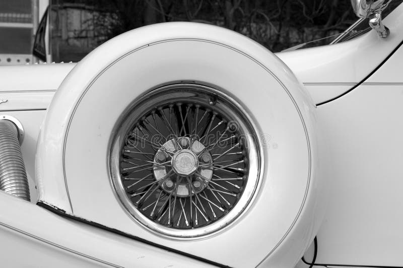 Classic car spare wheel stock images Classic car spare wheel stock images