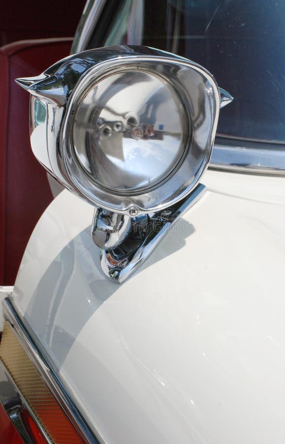 Classic Car Spotlight stock photo. Image of classic, white 26577818
