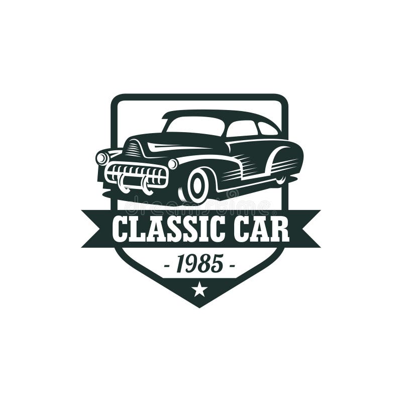 Classic Car Vector Template Stock Vector - Illustration of speed ...