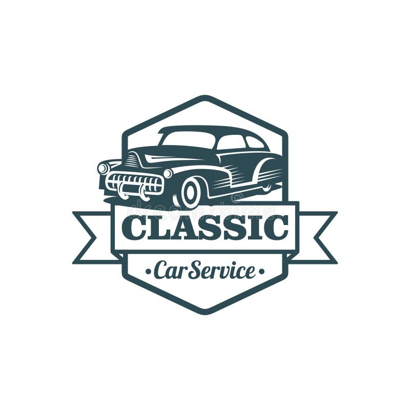 Classic Car Vector Template Stock Vector - Illustration of speed ...