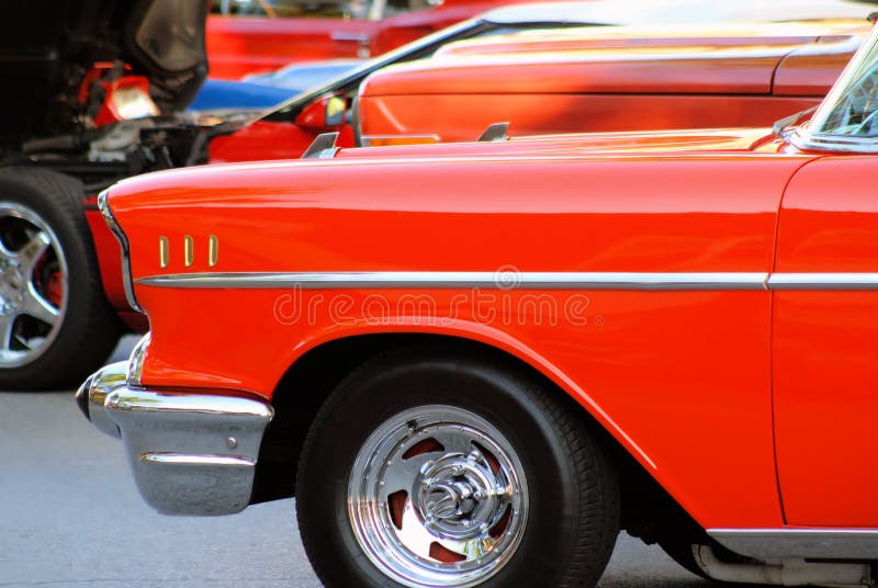 Classic Cars stock image. Image of cars, parked, orange - 27982437 - 웹