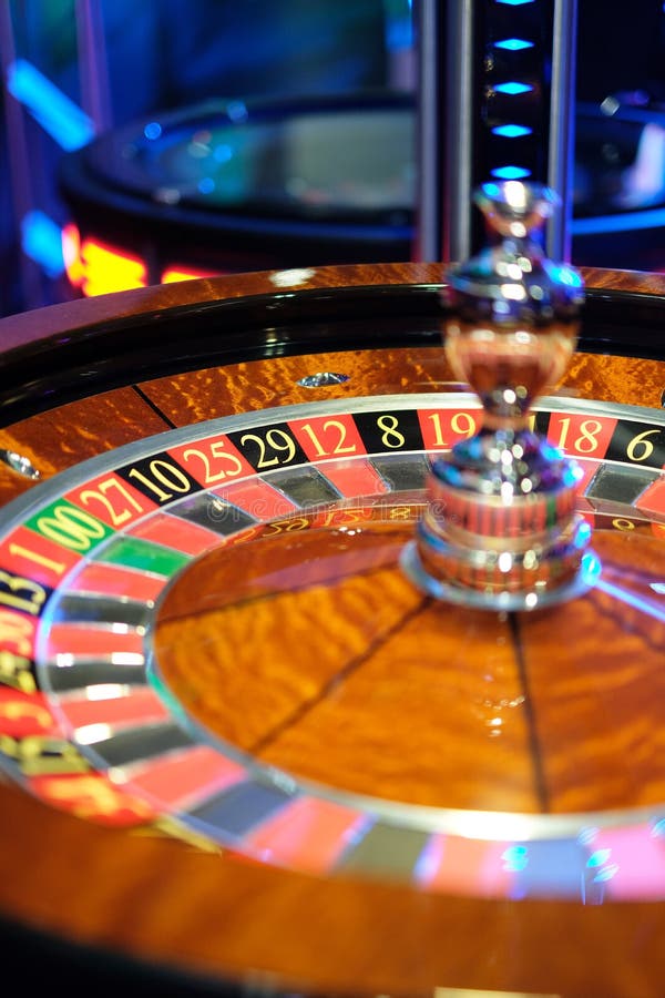 Spinning wheel in casino stock photo. Image of black 13349142