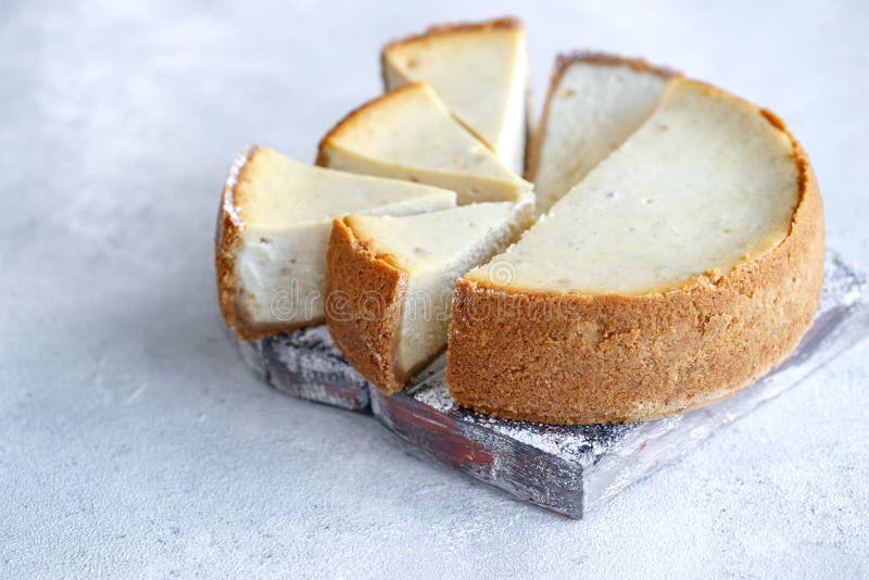 Classic Cheesecake. Cream Cheese Cake Stock Photo Image of dish, fork