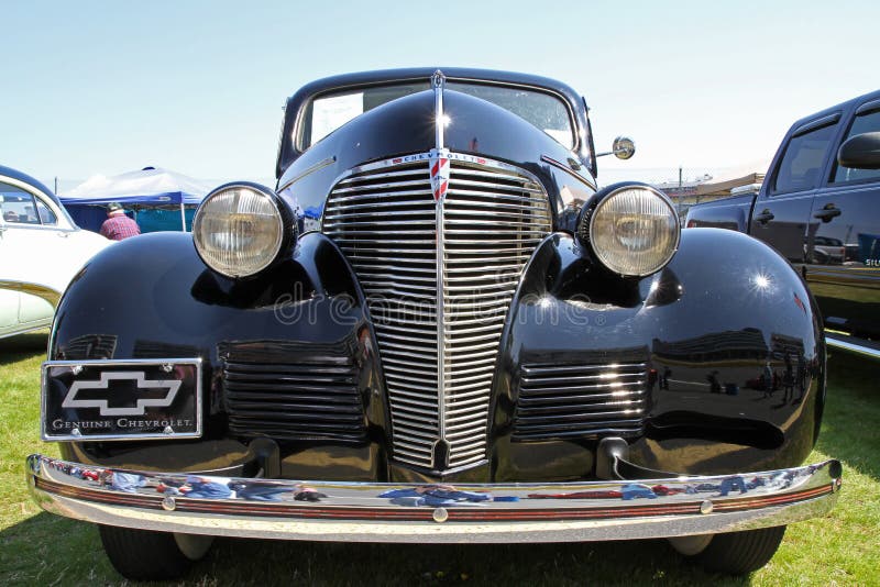 A 1939 Chevrolet Master 85 automobile on display at the Food Lion Auto Fair classic car show at Charlotte Motor Speedway in Concord, North Carolina, April 6, 2013. A 1939 Chevrolet Master 85 automobile on display at the Food Lion Auto Fair classic car show at Charlotte Motor Speedway in Concord, North Carolina, April 6, 2013.