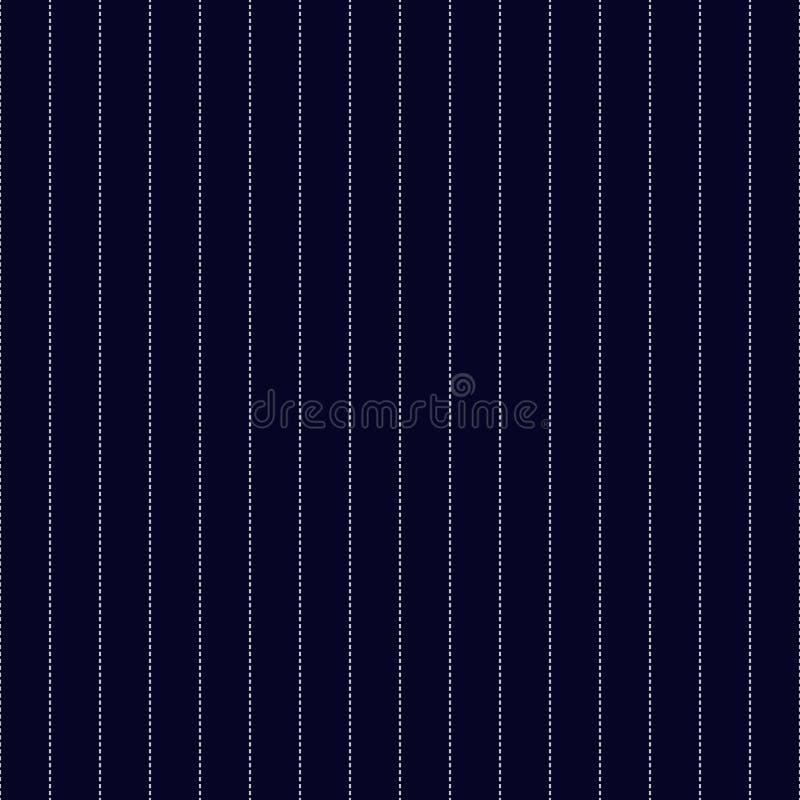 Navy Blue and White Pinstripes Seamless Pattern stock illustration