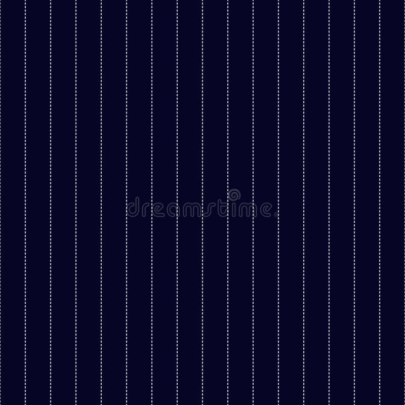 Navy Blue and White Pinstripes Seamless Pattern