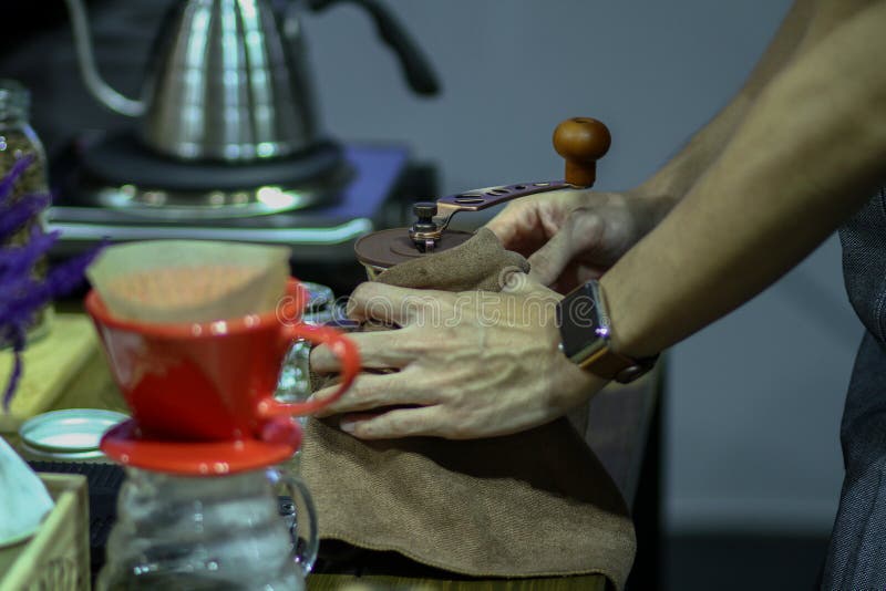 Classic coffee grinder stock image. Image of body, woolen 99263027