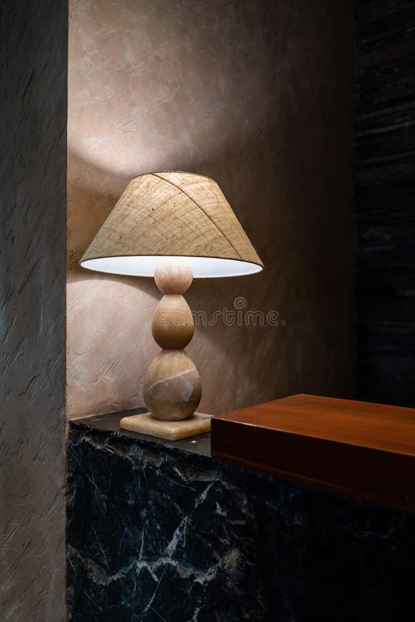 Classic Desk Lamp in the Dark Room Stock Photo Image of beautiful, lamp 154241740