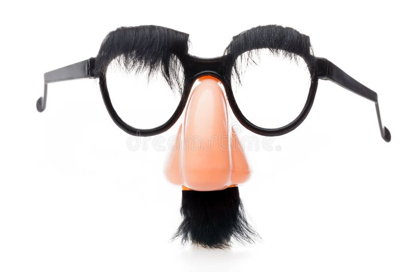 Classic Disguise Mask with Fake Nose and Moustache Stock Image - Image of  hide, glasses: 118197319