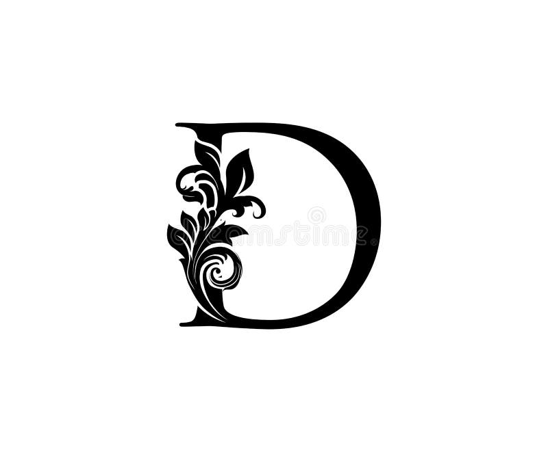 Fancy Calligraphy Letter D