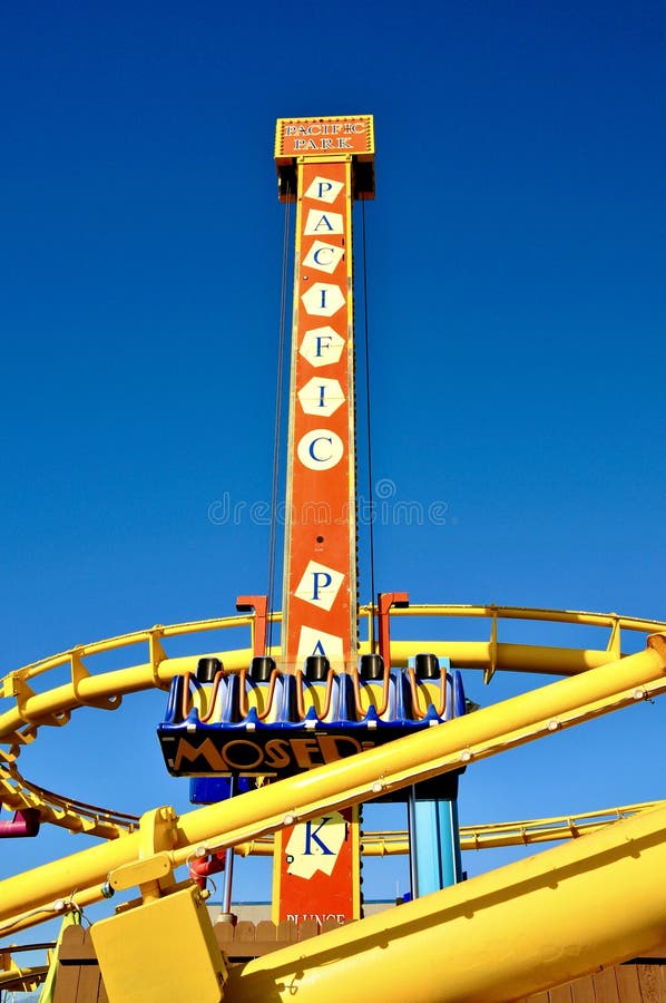 Pacific Plunge, Santa Monica Pier Editorial Stock Image - Image of pier ...