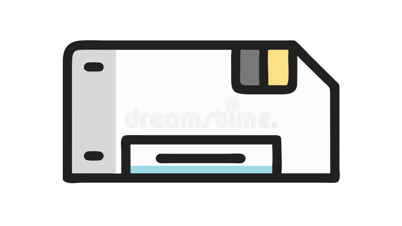 Classic floppy disk icon, for data storage or retro tech, vector design Generative AI vector illustration