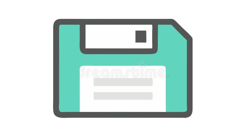 Classic Floppy Disk Icon Vector Illustration for Data Save, vector design Generative AI vector illustration