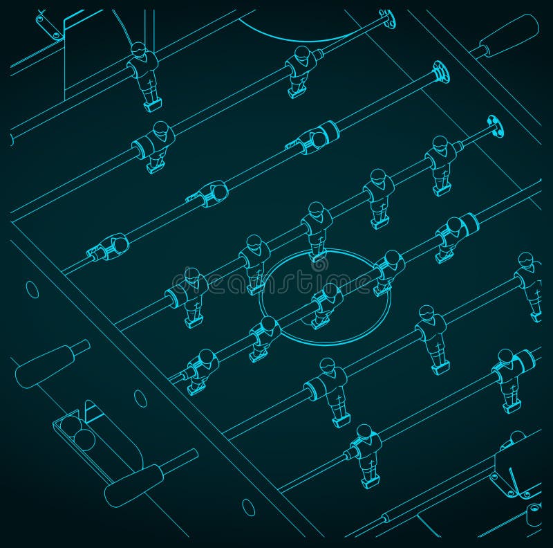 Foosball Table Stock Illustrations 969 Foosball Table Stock