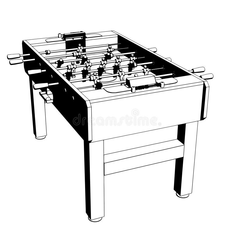 Foosball Table Stock Illustrations 945 Foosball Table Stock