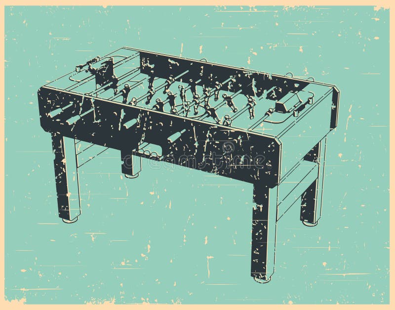 Foosball Table Stock Illustrations 945 Foosball Table Stock