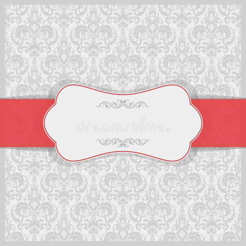 Classic frame template. stock vector. Illustration of damask 96963660