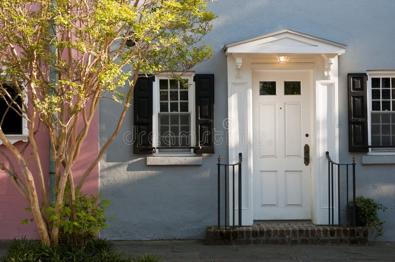 Classic Georgian front door royalty free stock photography Classic Georgian front door royalty free stock photography