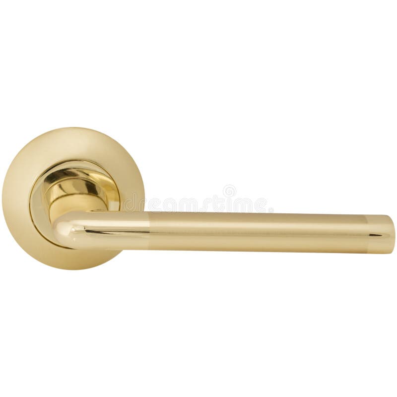 Classic Golden Door Handle Side View Stock Photo Image of mansion
