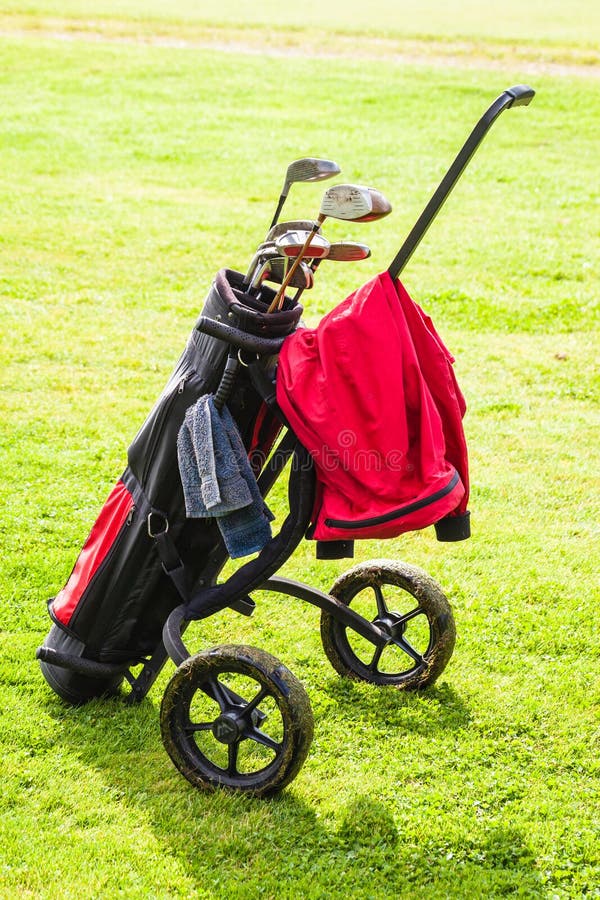 Classic golf bag stock photo. Image of green, grass, field 52816940