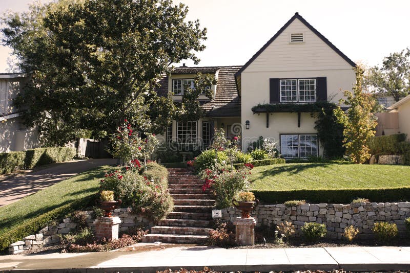 Classic Home on the Peninsula of California south of San Francisco.