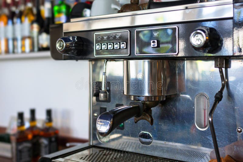 Classic Italian Coffee Machine Stock Image Image of table, cafe