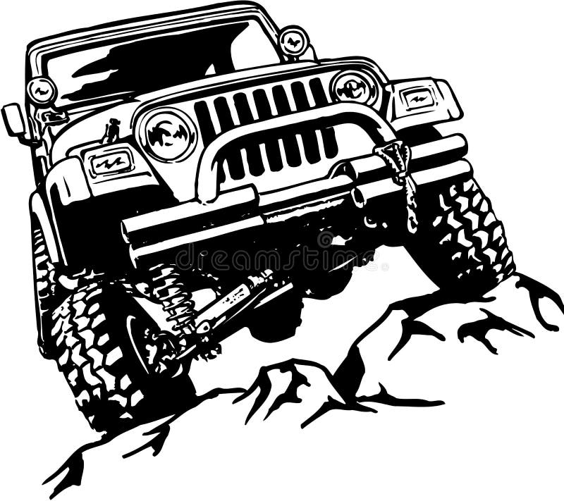 Jeep Off-Road Motor Vehicle - Vector Image