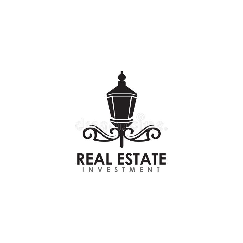 Classic Lamp Icon Logo Design Vector Template Stock Vector