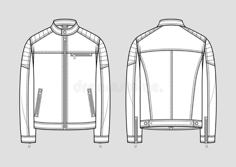 Discover more than 78 leather jacket sketch super hot - seven.edu.vn