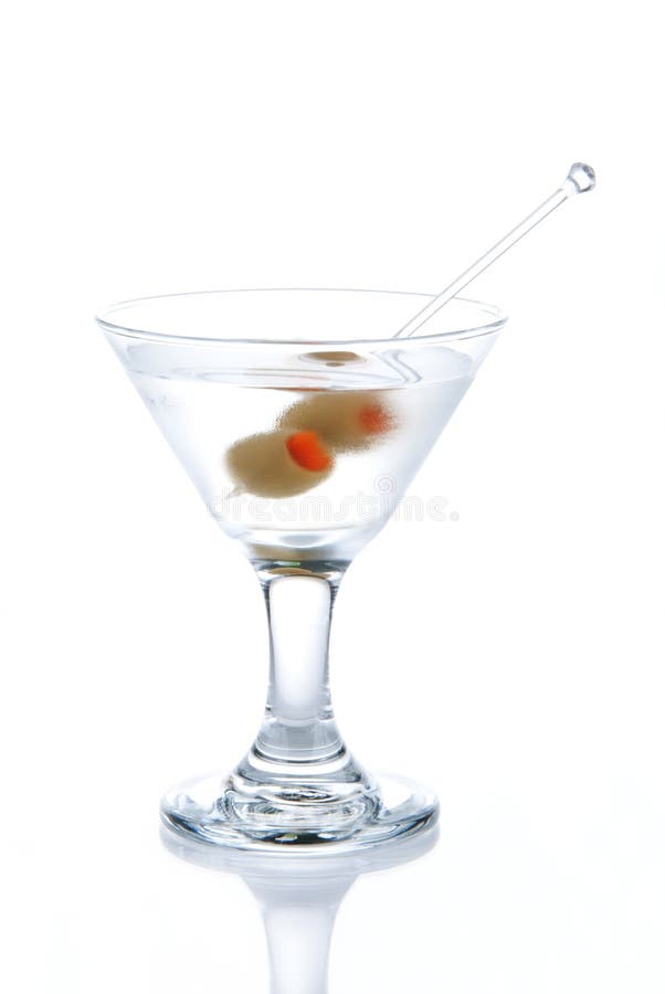 Classic Martini with olives stock photography Classic Martini with olives stock photography