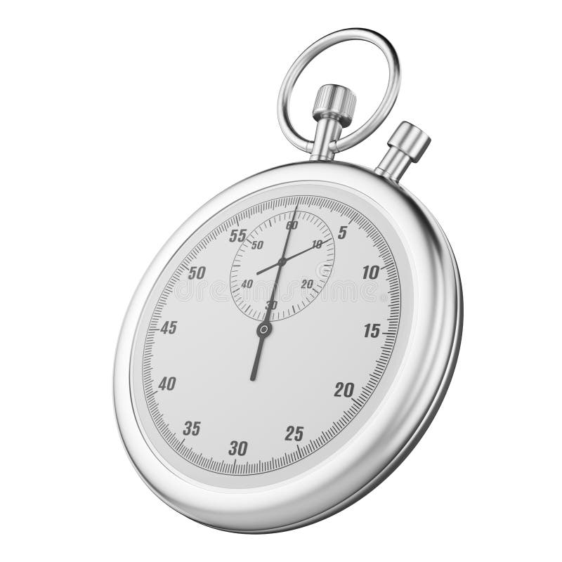 Classic Mechanical Stopwatch Stock Illustration Illustration of count