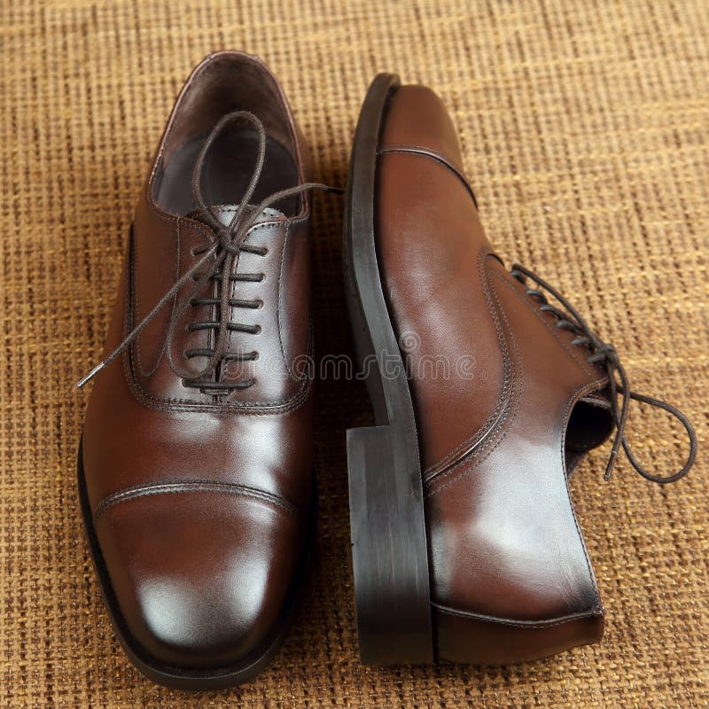 The Classic Men`s Brown Shoes Stock Image Image of elegant, shiny