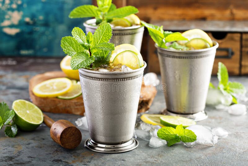 Classic Mint Julep Cocktail Stock Photo Image of garnish, beverage