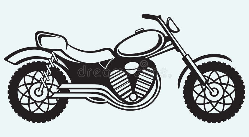 Classic motorcycle royalty free illustration Classic motorcycle royalty free illustration