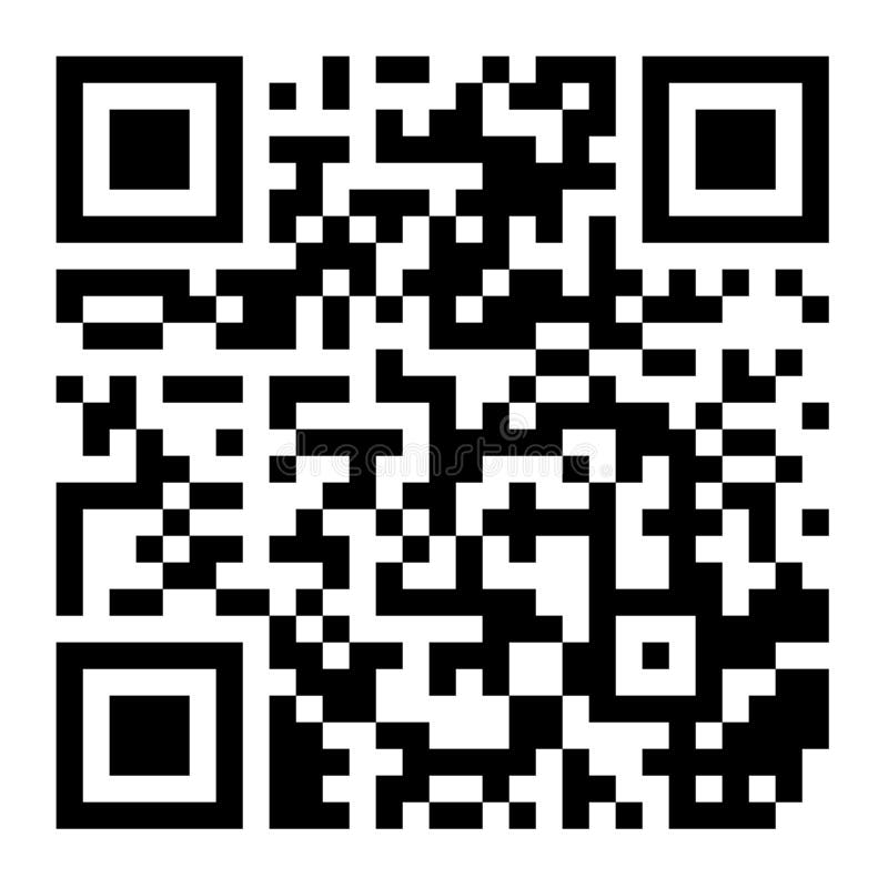 Classic QR Code Vector. Black and White. Scanning Technology Isolated ...