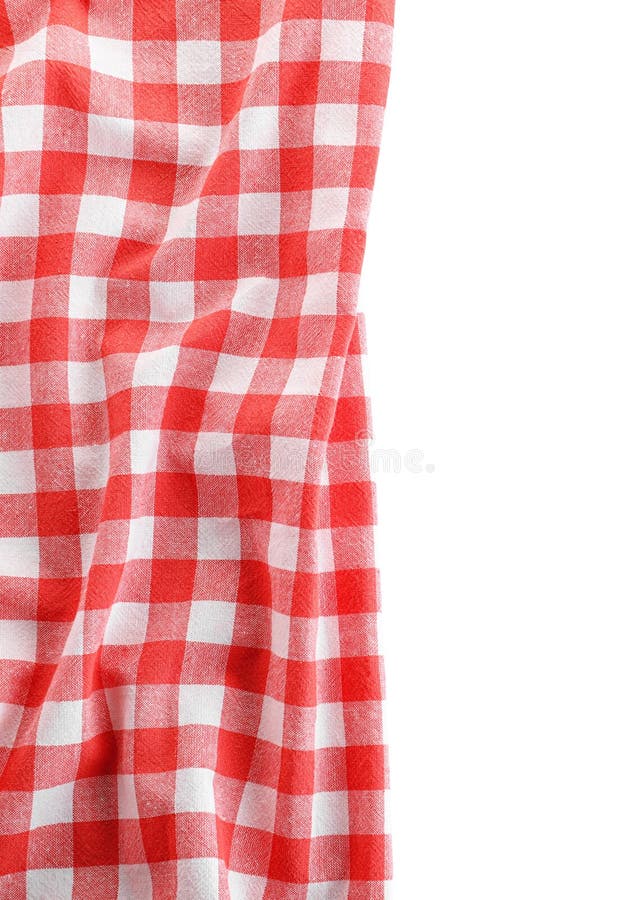 Classic Red Checkered Blanket Isolated on White Stock Image Image of picnic, rest 150675161
