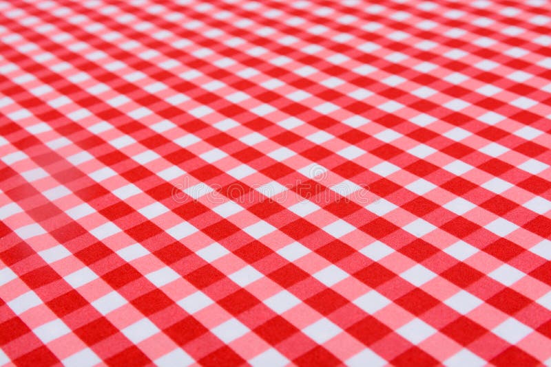 Classic red table cloth