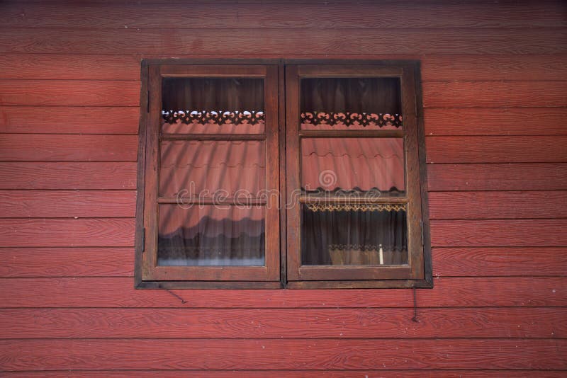 Classic retro vintage window on wall of wooden hut in Chaiyaphum, Thailand royalty free stock photo Classic retro vintage window on wall of wooden hut in Chaiyaphum, Thailand royalty free stock photo