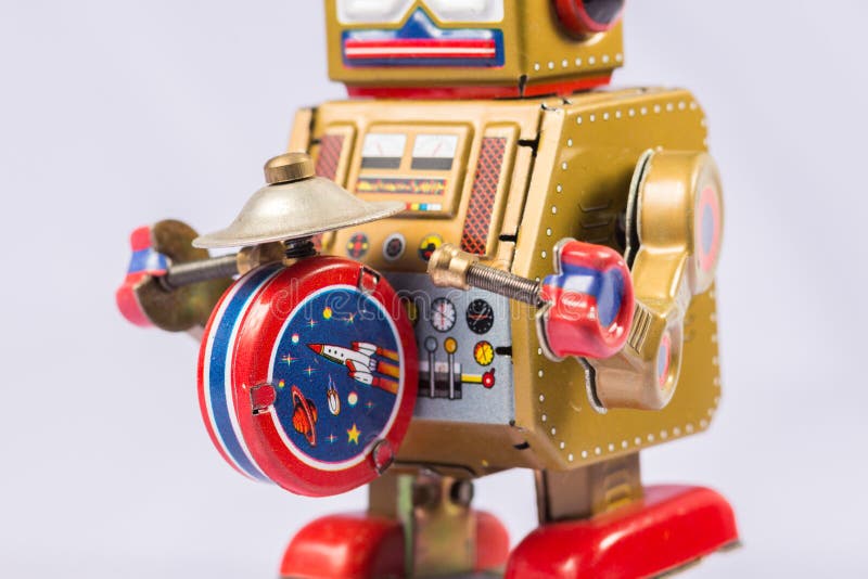 Classic robot toys stock image. Image of retro, antique 83005329