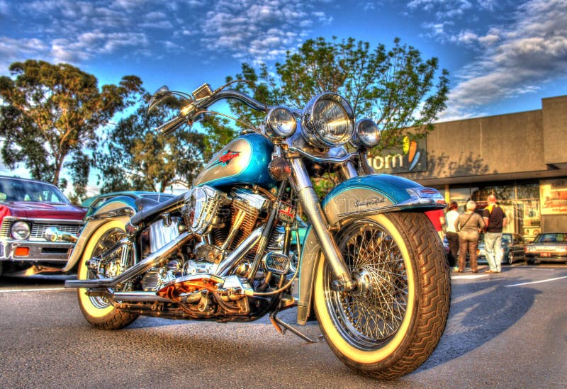 Classic Harley Davidson Motorcycles Editorial Photography - Image of ...
