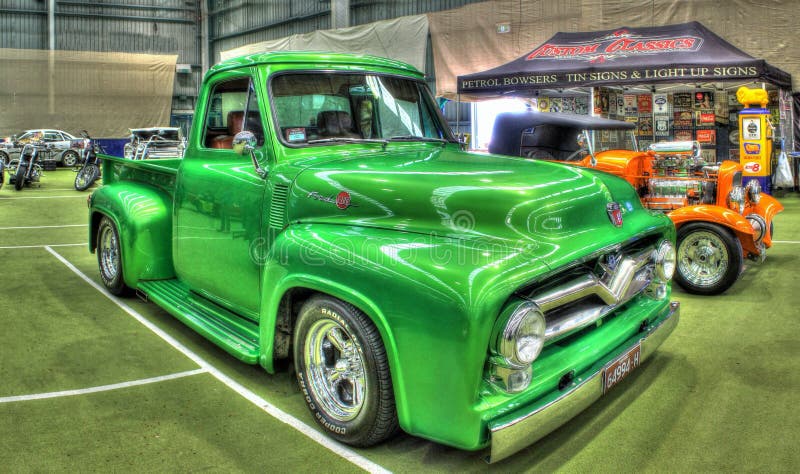 Classic 1950s Ford F100 Pickup Truck Editorial Photo  Image of 1950s, truck: 77605051