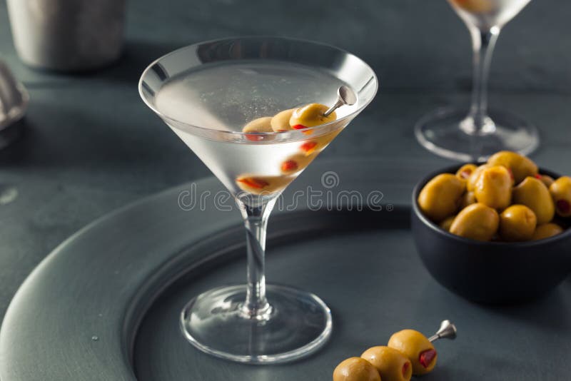 Classic Shaken Dry Vodka Martini Stock Photo Image of refreshment